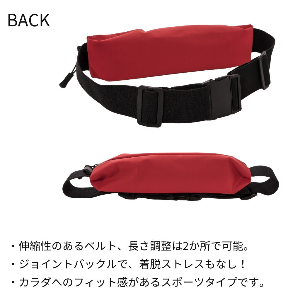 ウエストポーチ 防水 メンズ スポーツ シンプル 軽量 新品 - バッグ